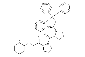 Image of N-(2-piperidylmethyl)-1-[1-(3,3,3-triphenylpropanoyl)prolyl]pyrrolidine-2-carboxamide