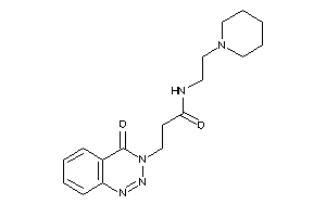 3-(4-keto-1,2,3-benzotriazin-3-yl)-N-(2-piperidinoethyl)propionamide