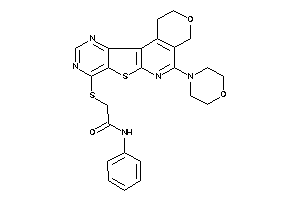2-[(morpholinoBLAHyl)thio]-N-phenyl-acetamide
