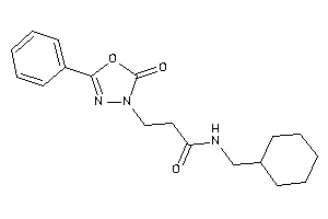 N-(cyclohexylmethyl)-3-(2-keto-5-phenyl-1,3,4-oxadiazol-3-yl)propionamide
