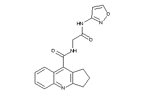 Image of N-[2-(isoxazol-3-ylamino)-2-keto-ethyl]-2,3-dihydro-1H-cyclopenta[b]quinoline-9-carboxamide