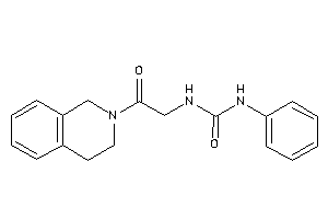 1-[2-(3,4-dihydro-1H-isoquinolin-2-yl)-2-keto-ethyl]-3-phenyl-urea