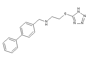 Image of (4-phenylbenzyl)-[2-(1H-tetrazol-5-ylthio)ethyl]amine