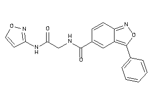 N-[2-(isoxazol-3-ylamino)-2-keto-ethyl]-3-phenyl-anthranil-5-carboxamide