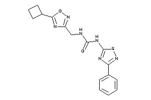 1-[(5-cyclobutyl-1,2,4-oxadiazol-3-yl)methyl]-3-(3-phenyl-1,2,4-thiadiazol-5-yl)urea