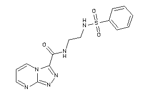 Image of N-[2-(benzenesulfonamido)ethyl]-[1,2,4]triazolo[4,3-a]pyrimidine-3-carboxamide