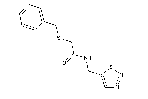 Image of 2-(benzylthio)-N-(thiadiazol-5-ylmethyl)acetamide