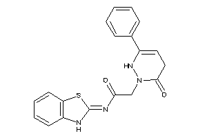 N-(3H-1,3-benzothiazol-2-ylidene)-2-(3-keto-6-phenyl-1,4-dihydropyridazin-2-yl)acetamide