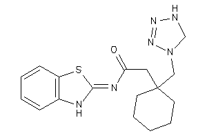 N-(3H-1,3-benzothiazol-2-ylidene)-2-[1-(1,5-dihydrotetrazol-4-ylmethyl)cyclohexyl]acetamide