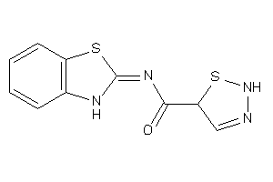 Image of N-(3H-1,3-benzothiazol-2-ylidene)-2,5-dihydrothiadiazole-5-carboxamide