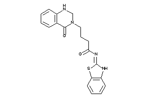 N-(3H-1,3-benzothiazol-2-ylidene)-4-(4-keto-1,2-dihydroquinazolin-3-yl)butyramide