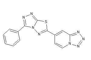 3-phenyl-6-(tetrazolo[1,5-a]pyridin-7-yl)-[1,2,4]triazolo[3,4-b][1,3,4]thiadiazole