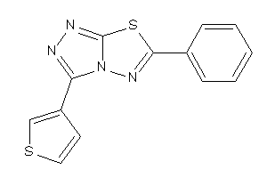6-phenyl-3-(3-thienyl)-[1,2,4]triazolo[3,4-b][1,3,4]thiadiazole