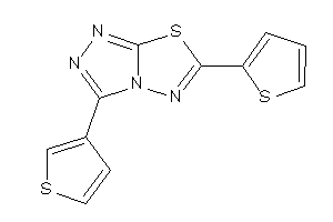 6-(2-thienyl)-3-(3-thienyl)-[1,2,4]triazolo[3,4-b][1,3,4]thiadiazole