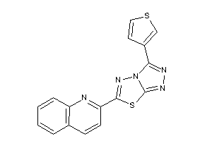 Image of 6-(2-quinolyl)-3-(3-thienyl)-[1,2,4]triazolo[3,4-b][1,3,4]thiadiazole