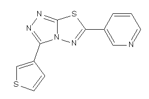 6-(3-pyridyl)-3-(3-thienyl)-[1,2,4]triazolo[3,4-b][1,3,4]thiadiazole