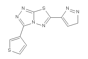 6-(3H-pyrazol-5-yl)-3-(3-thienyl)-[1,2,4]triazolo[3,4-b][1,3,4]thiadiazole