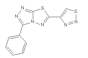 Image of 3-phenyl-6-(thiadiazol-4-yl)-[1,2,4]triazolo[3,4-b][1,3,4]thiadiazole