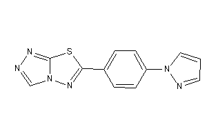6-(4-pyrazol-1-ylphenyl)-[1,2,4]triazolo[3,4-b][1,3,4]thiadiazole