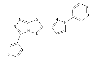 6-(1-phenylpyrazol-3-yl)-3-(3-thienyl)-[1,2,4]triazolo[3,4-b][1,3,4]thiadiazole