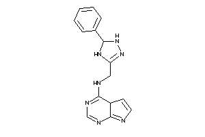 4aH-pyrrolo[2,3-d]pyrimidin-4-yl-[(5-phenyl-4,5-dihydro-1H-1,2,4-triazol-3-yl)methyl]amine