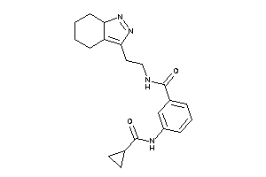 N-[2-(5,6,7,7a-tetrahydro-4H-indazol-3-yl)ethyl]-3-(cyclopropanecarbonylamino)benzamide