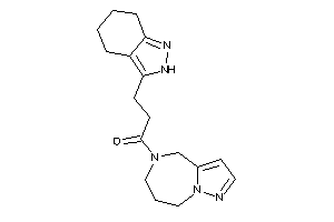 Image of 3-(4,5,6,7-tetrahydro-2H-indazol-3-yl)-1-(4,6,7,8-tetrahydropyrazolo[1,5-a][1,4]diazepin-5-yl)propan-1-one