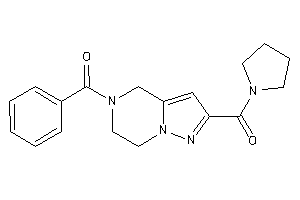 Phenyl-[2-(pyrrolidine-1-carbonyl)-6,7-dihydro-4H-pyrazolo[1,5-a]pyrazin-5-yl]methanone