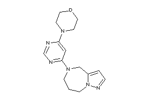 4-[6-(4,6,7,8-tetrahydropyrazolo[1,5-a][1,4]diazepin-5-yl)pyrimidin-4-yl]morpholine