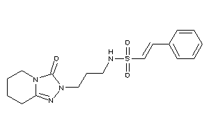 N-[3-(3-keto-5,6,7,8-tetrahydro-[1,2,4]triazolo[4,3-a]pyridin-2-yl)propyl]-2-phenyl-ethenesulfonamide