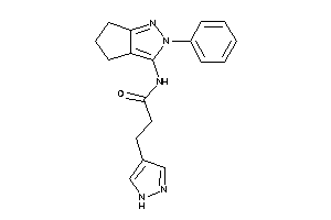 N-(2-phenyl-5,6-dihydro-4H-cyclopenta[c]pyrazol-3-yl)-3-(1H-pyrazol-4-yl)propionamide