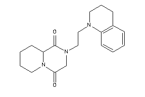 2-[2-(3,4-dihydro-2H-quinolin-1-yl)ethyl]-3,6,7,8,9,9a-hexahydropyrido[1,2-a]pyrazine-1,4-quinone