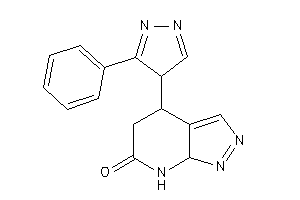 Image of 4-(3-phenyl-4H-pyrazol-4-yl)-4,5,7,7a-tetrahydropyrazolo[3,4-b]pyridin-6-one