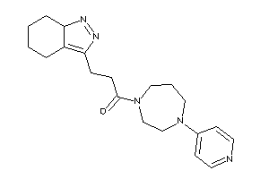 3-(5,6,7,7a-tetrahydro-4H-indazol-3-yl)-1-[4-(4-pyridyl)-1,4-diazepan-1-yl]propan-1-one