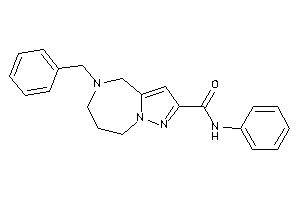 5-benzyl-N-phenyl-4,6,7,8-tetrahydropyrazolo[1,5-a][1,4]diazepine-2-carboxamide