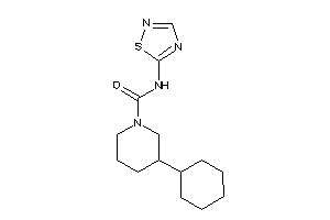 3-cyclohexyl-N-(1,2,4-thiadiazol-5-yl)piperidine-1-carboxamide