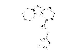 5,6,7,8-tetrahydrobenzothiopheno[2,3-d]pyrimidin-4-yl(thiazol-5-ylmethyl)amine