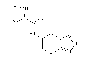 N-(5,6,7,8-tetrahydro-[1,2,4]triazolo[4,3-a]pyridin-6-yl)pyrrolidine-2-carboxamide