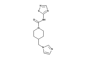 4-(imidazol-1-ylmethyl)-N-(1,2,4-thiadiazol-5-yl)piperidine-1-carboxamide
