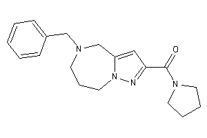 (5-benzyl-4,6,7,8-tetrahydropyrazolo[1,5-a][1,4]diazepin-2-yl)-pyrrolidino-methanone