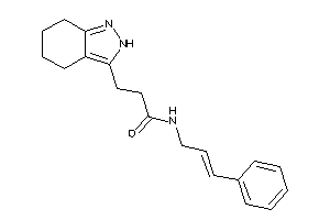 Image of N-cinnamyl-3-(4,5,6,7-tetrahydro-2H-indazol-3-yl)propionamide