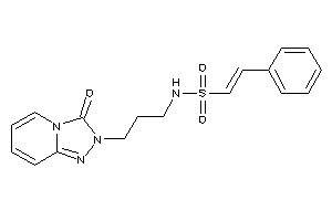 N-[3-(3-keto-[1,2,4]triazolo[4,3-a]pyridin-2-yl)propyl]-2-phenyl-ethenesulfonamide