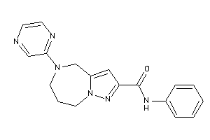 Image of N-phenyl-5-pyrazin-2-yl-4,6,7,8-tetrahydropyrazolo[1,5-a][1,4]diazepine-2-carboxamide