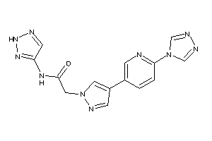 N-(2H-triazol-4-yl)-2-[4-[6-(1,2,4-triazol-4-yl)-3-pyridyl]pyrazol-1-yl]acetamide