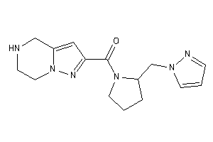 Image of [2-(pyrazol-1-ylmethyl)pyrrolidino]-(4,5,6,7-tetrahydropyrazolo[1,5-a]pyrazin-2-yl)methanone
