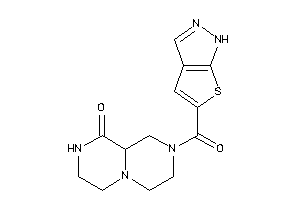 Image of 2-(1H-thieno[2,3-c]pyrazole-5-carbonyl)-3,4,6,7,8,9a-hexahydro-1H-pyrazino[1,2-a]pyrazin-9-one