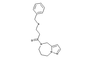 3-(benzylthio)-1-(4,6,7,8-tetrahydropyrazolo[1,5-a][1,4]diazepin-5-yl)propan-1-one