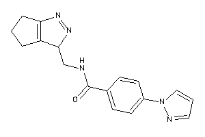 4-pyrazol-1-yl-N-(3,4,5,6-tetrahydrocyclopenta[c]pyrazol-3-ylmethyl)benzamide