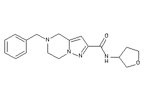 5-benzyl-N-tetrahydrofuran-3-yl-6,7-dihydro-4H-pyrazolo[1,5-a]pyrazine-2-carboxamide
