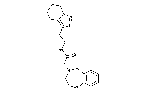 N-[2-(5,6,7,7a-tetrahydro-4H-indazol-3-yl)ethyl]-2-(3,5-dihydro-2H-1,4-benzoxazepin-4-yl)acetamide